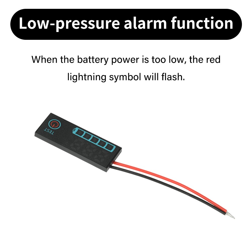 LED Voltage Acid/Li-ion Battery Level Indicator Display Panel w/Power-Off Memory