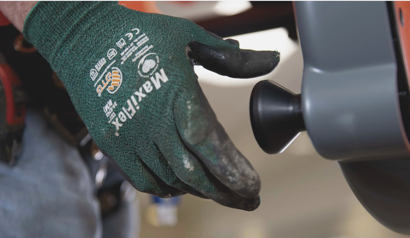 3 PR 34-844 MaxiFlex Nitrile Grip Foam Coated PROTECTIVE WORK GLOVES