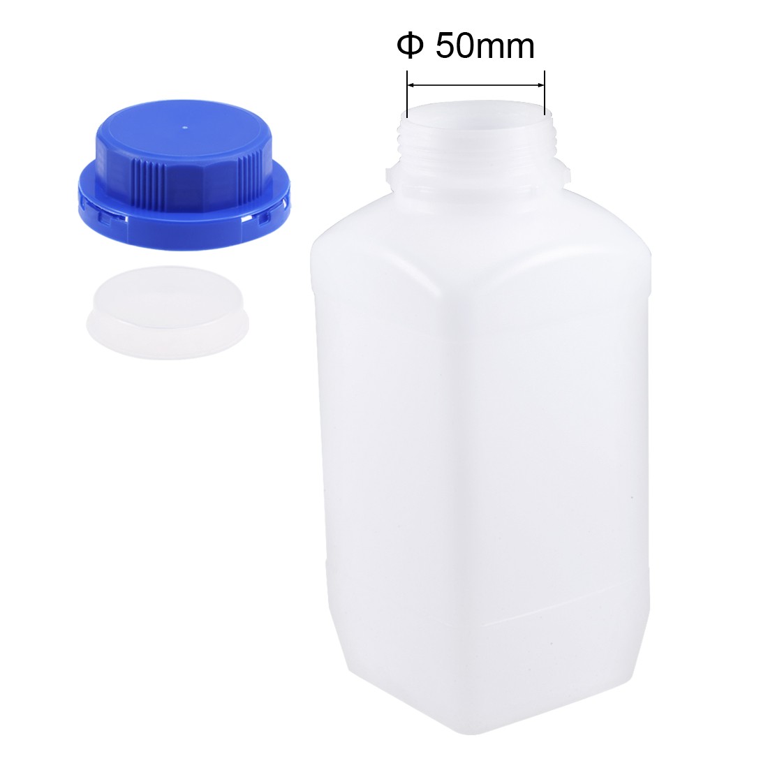 Lab Reagent Bottle Plastic,1500ml Sample Sealing Liquid Storage Container 2X