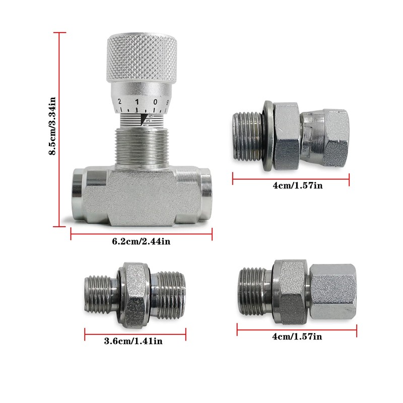 Flow Control Bidirectional Hydraulic Restrictor Valve STB-G3/8 W /L08 ConnectoyT