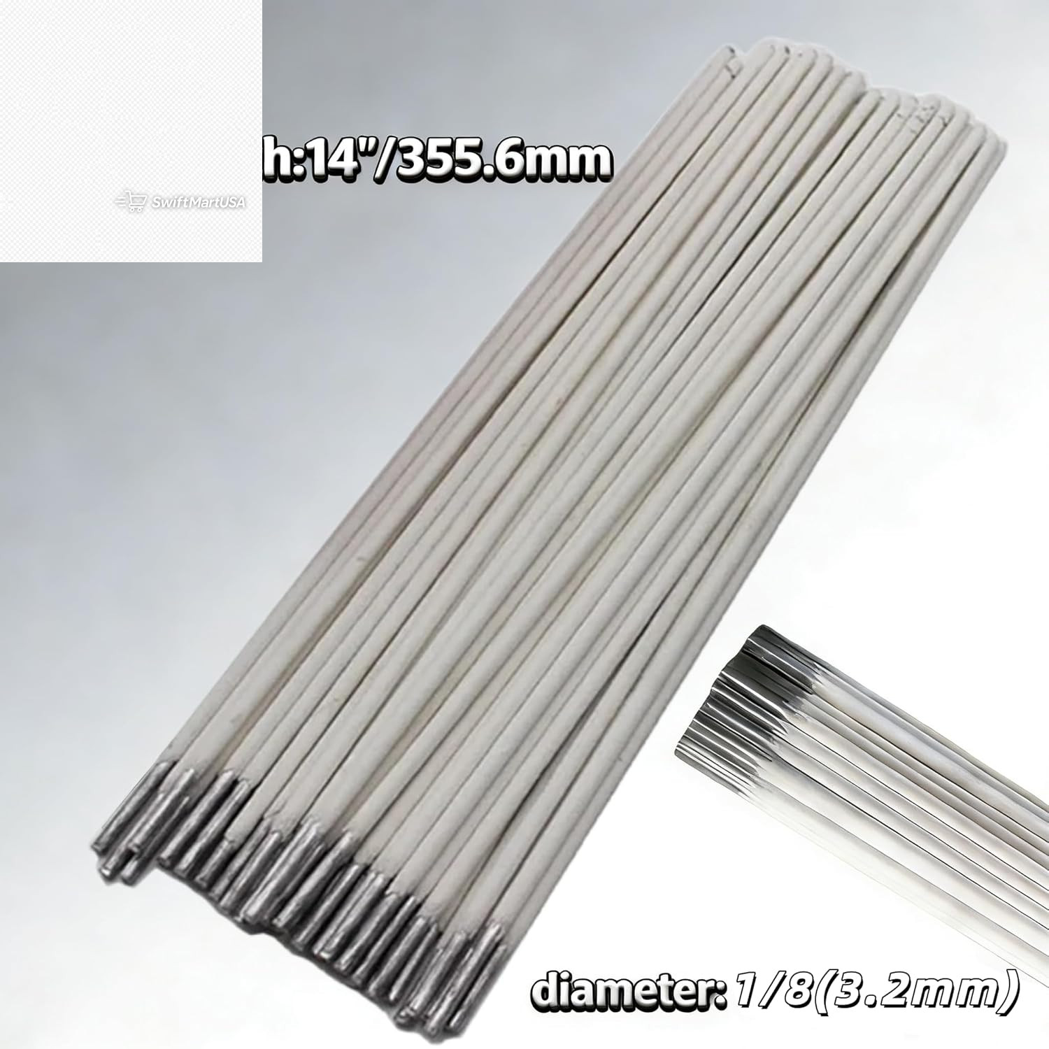 E4043 Aluminum Welding Rods 1/8″ x 14″ Stick Electrodes Repair DIY 0.33 lb Pack