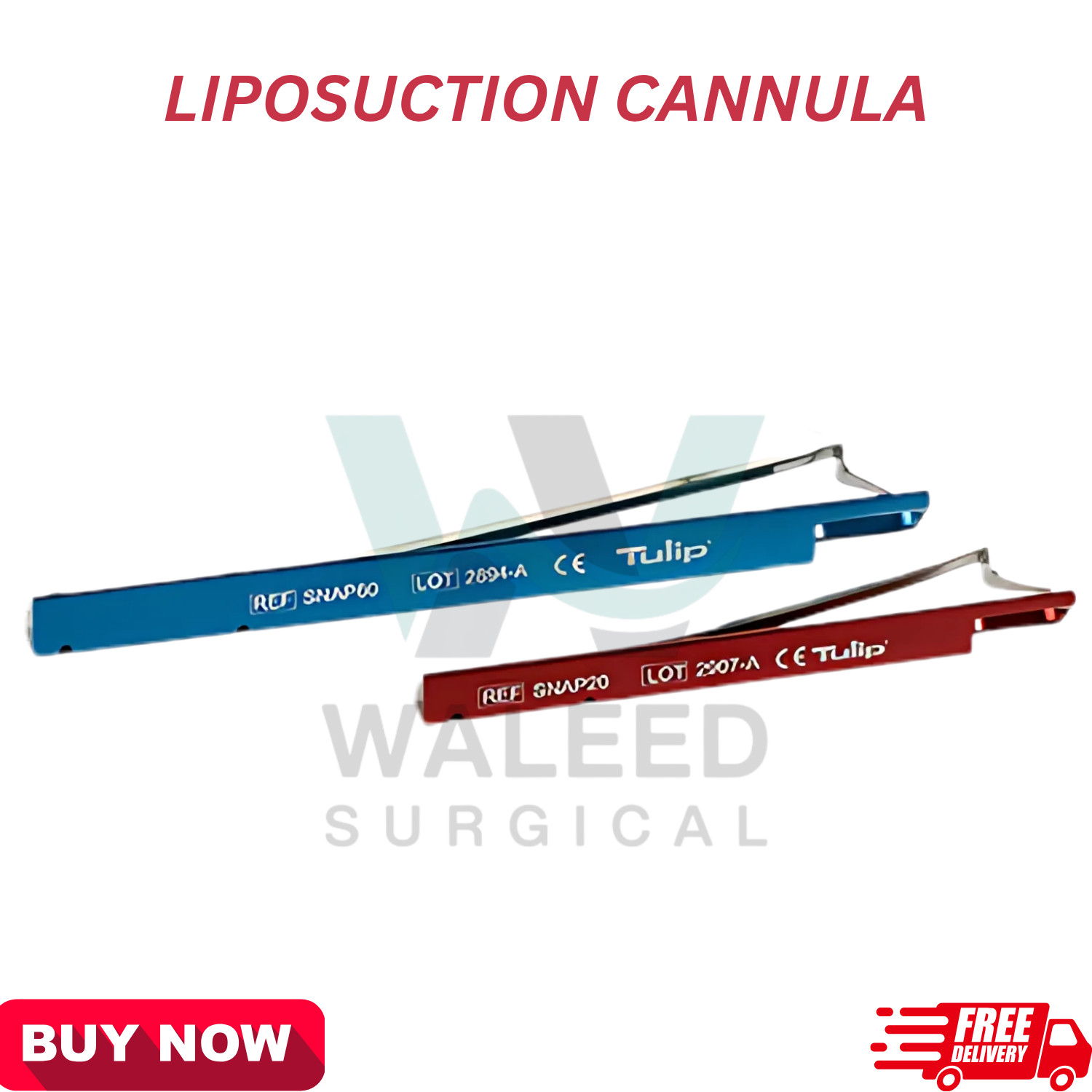 Tulip Surgical 60cc Liposuction Cannula Set with Johnnie Locks
