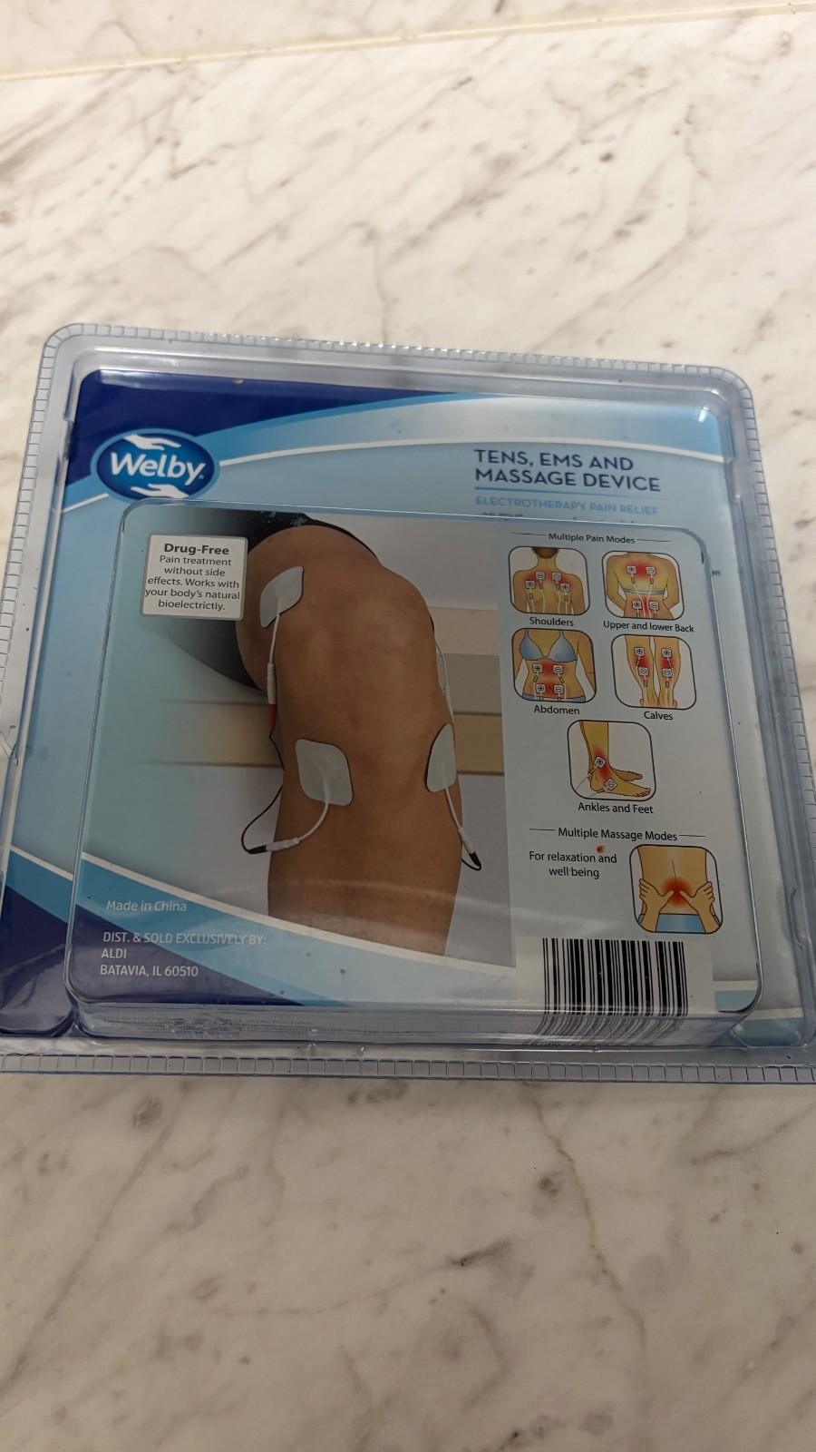 EMS Welby TENS EMS Massage Device Pain Relief Muscle Stimulator NEW