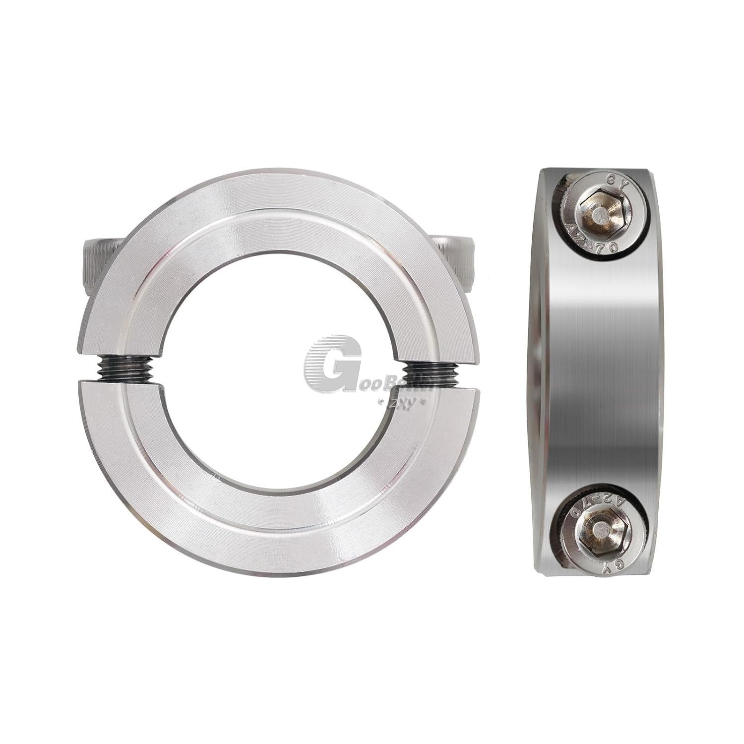 Stainless Steel 304 Shaft Collar Double Split Steel Metric Clamp Collars 3-120mm