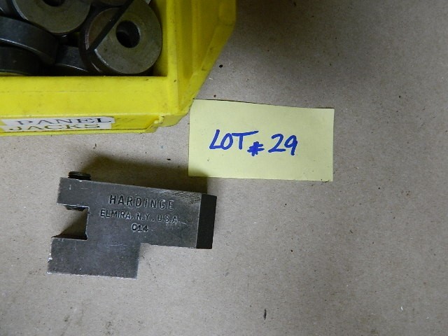 Hardinge C14 Lathe Turret Tool With HARDINGE Washers & Studs LOT # 29
