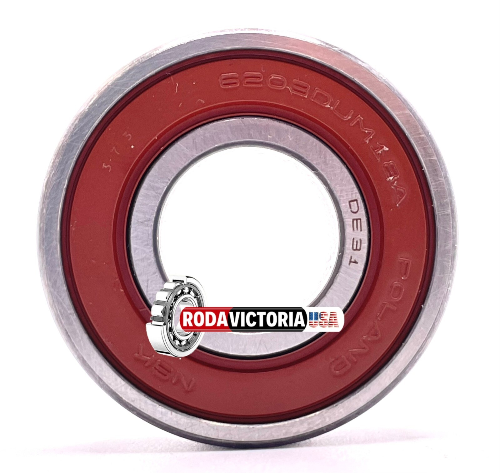 NSK 6203 DDU DEEP GROOVE BALL BEARING, RUBBER SEALED 17x40x12 mm
