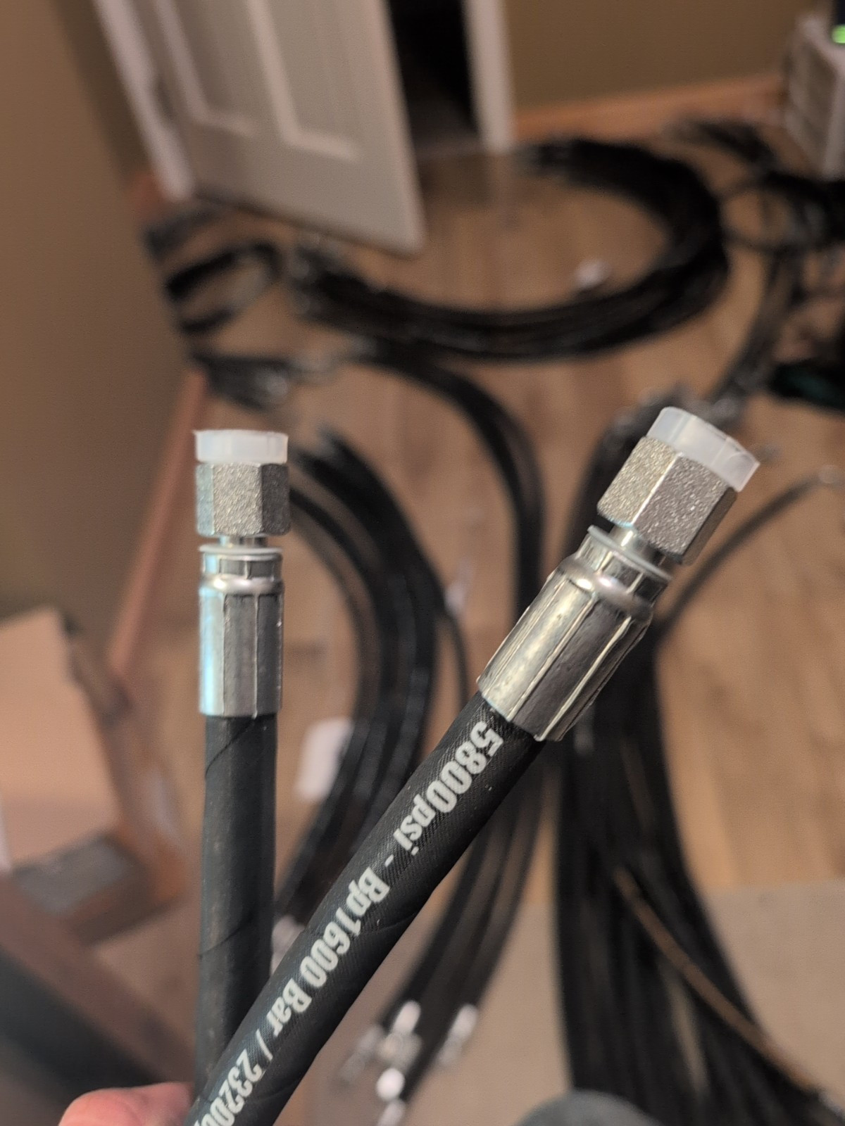 AGT Miva Chinese Mini M14x1.5 Din Hydraulic Hose 36″ Thumbs Attachments Ect