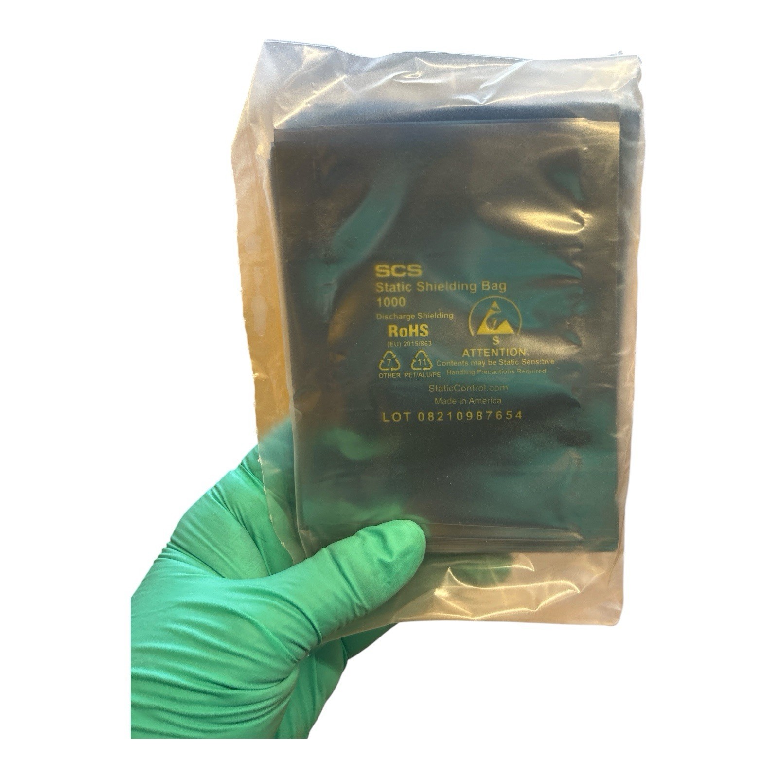 SCS 10035 1000 Series Metal-In Static Shield Bags, 3 x 5 in. 100pk / 10 Per Case