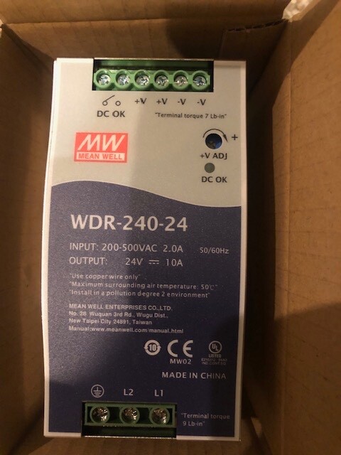 Mean Well WDR-240-24 Power Supply NEW IN BOX USA STOCK!!