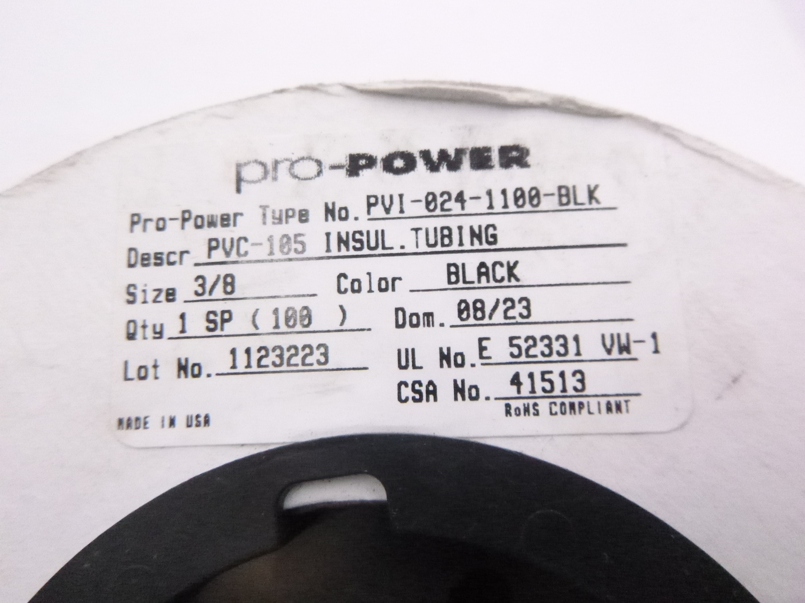 100′ Pro-Power Multicomp Pro Insulating Sleeve Tubing 3/8″