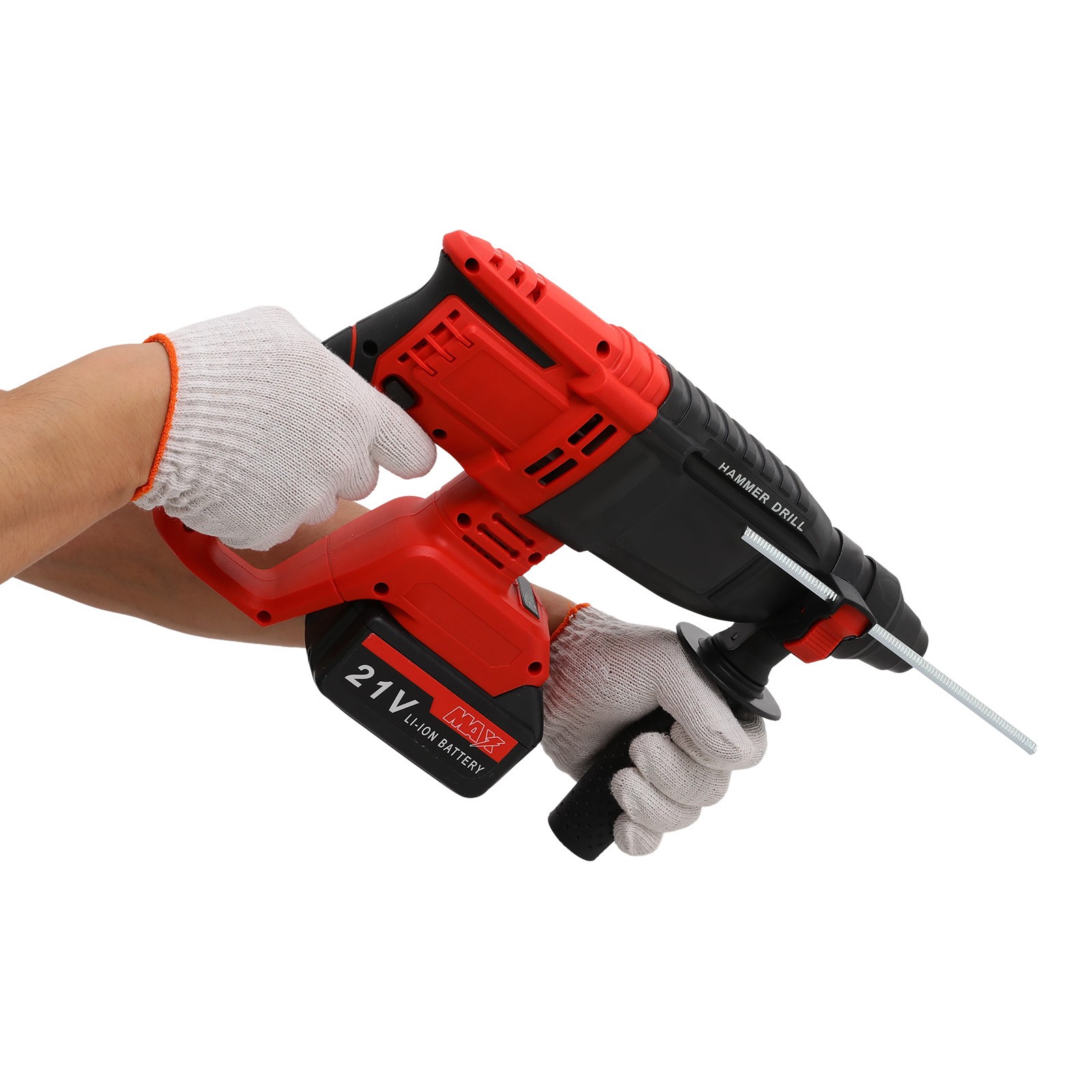 Brushless Hammer Drill Battery-powered Hammer Drill with 4 Modes