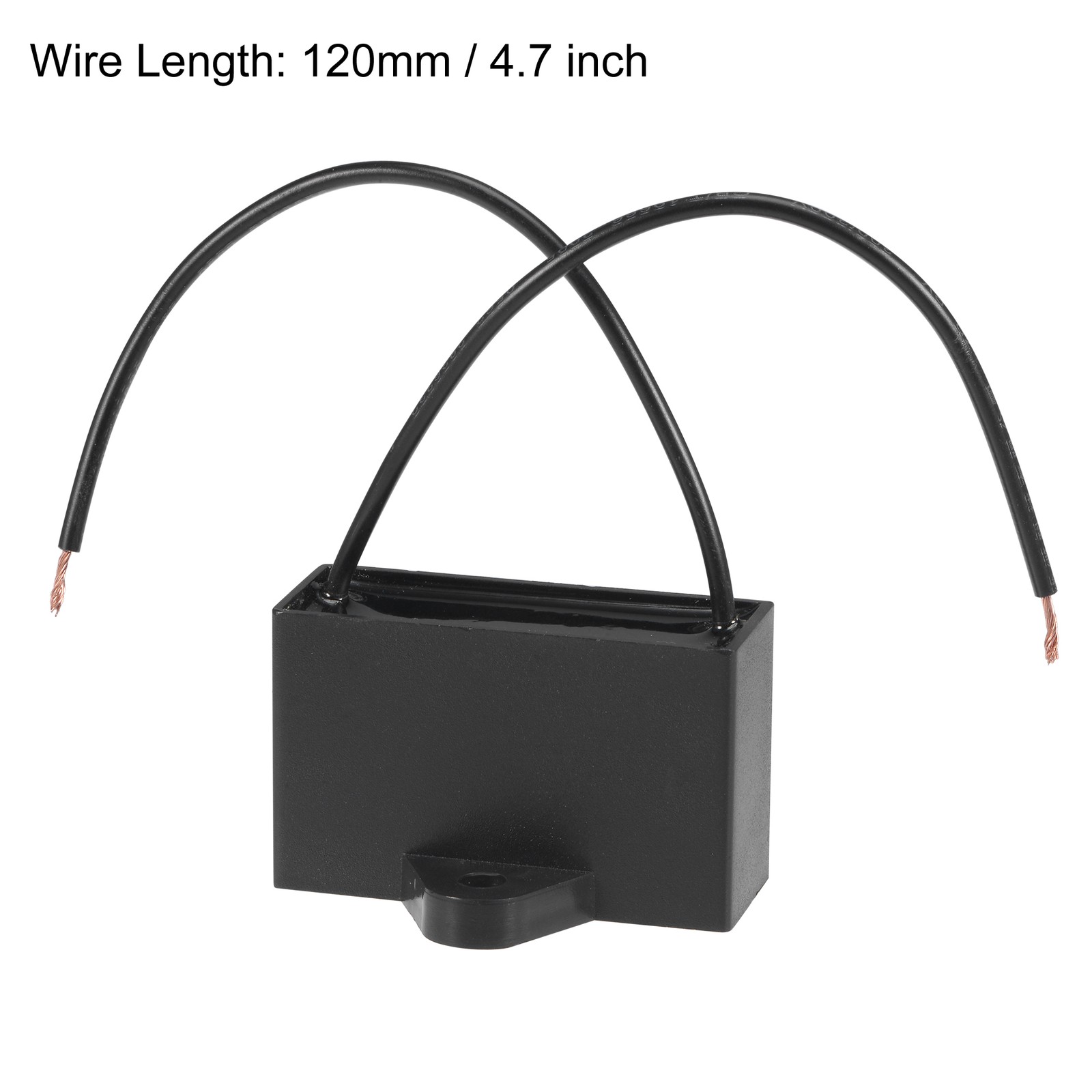 2pack Ceiling Fan Capacitor CBB61 4.5uF 350V AC 2 Wires Metallized Polypropylene