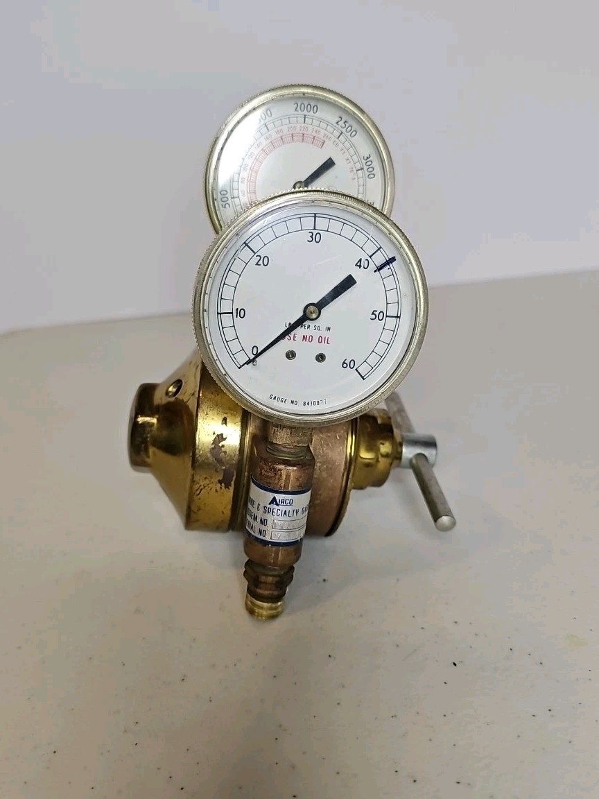 Airco Rebuilt #33 Acetylene Fuel & Oxygen Gas Regulator Dual Stage