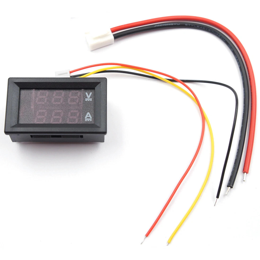 4× DC 100V 10A Voltmeter Ammeter LED Dual Volt Amp Meter Voltage Current Gauge