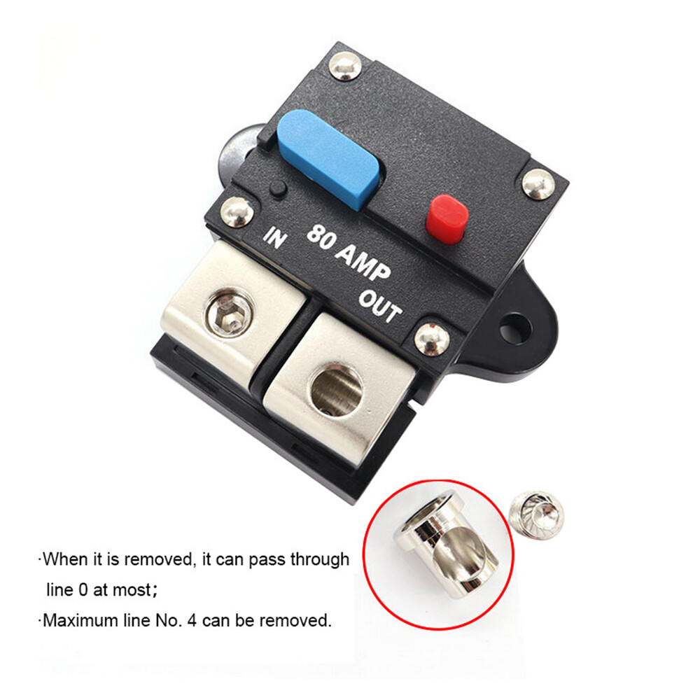 Waterproof Car Circuit Breaker Fuse Reset 30-300 Amp 12V-32V DC Car Boat Auto