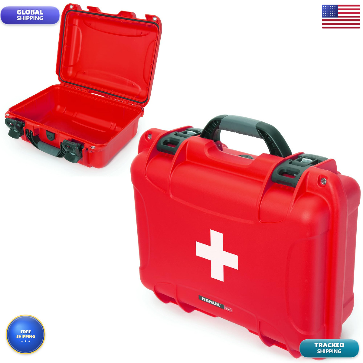Nanuk 920 Waterproof First Aid Medical First Aid Organizer Case Ip67-Rated