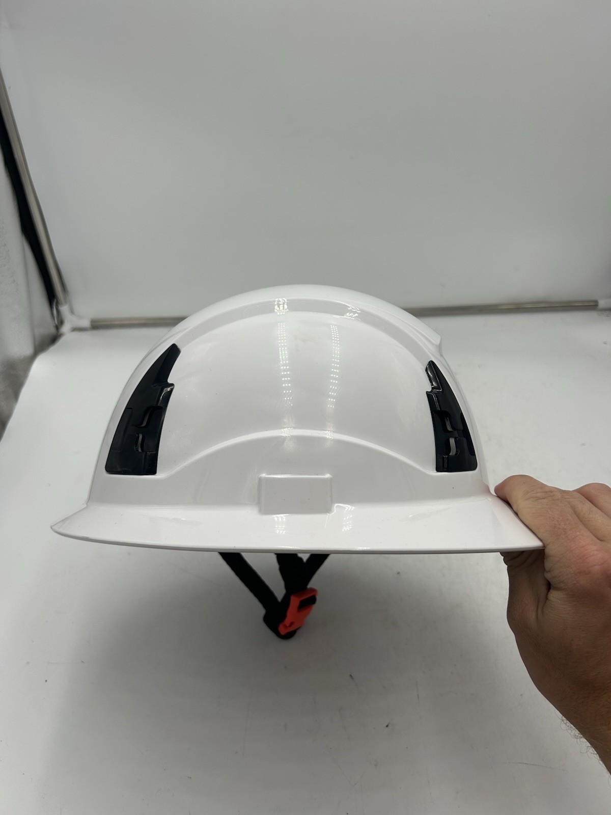 MALTA DYNAMICS Type 2 Full Brim Safety Helmet White Adjustable 54-63 Cm