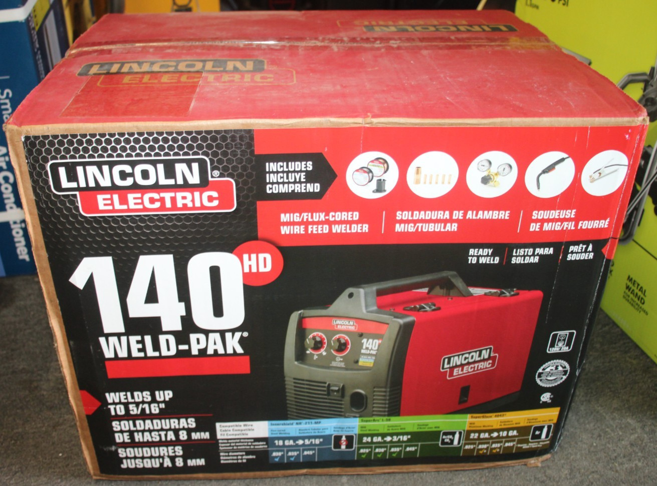 Lincoln Electric 140HD Weld-Pak MIG/Flux Core Wire Feed Welder K2514-1 SEALED