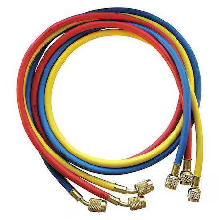 Jb Industries Ccls5-60 Manifold Hose Set, 60 In, Red, Yellow, Blue