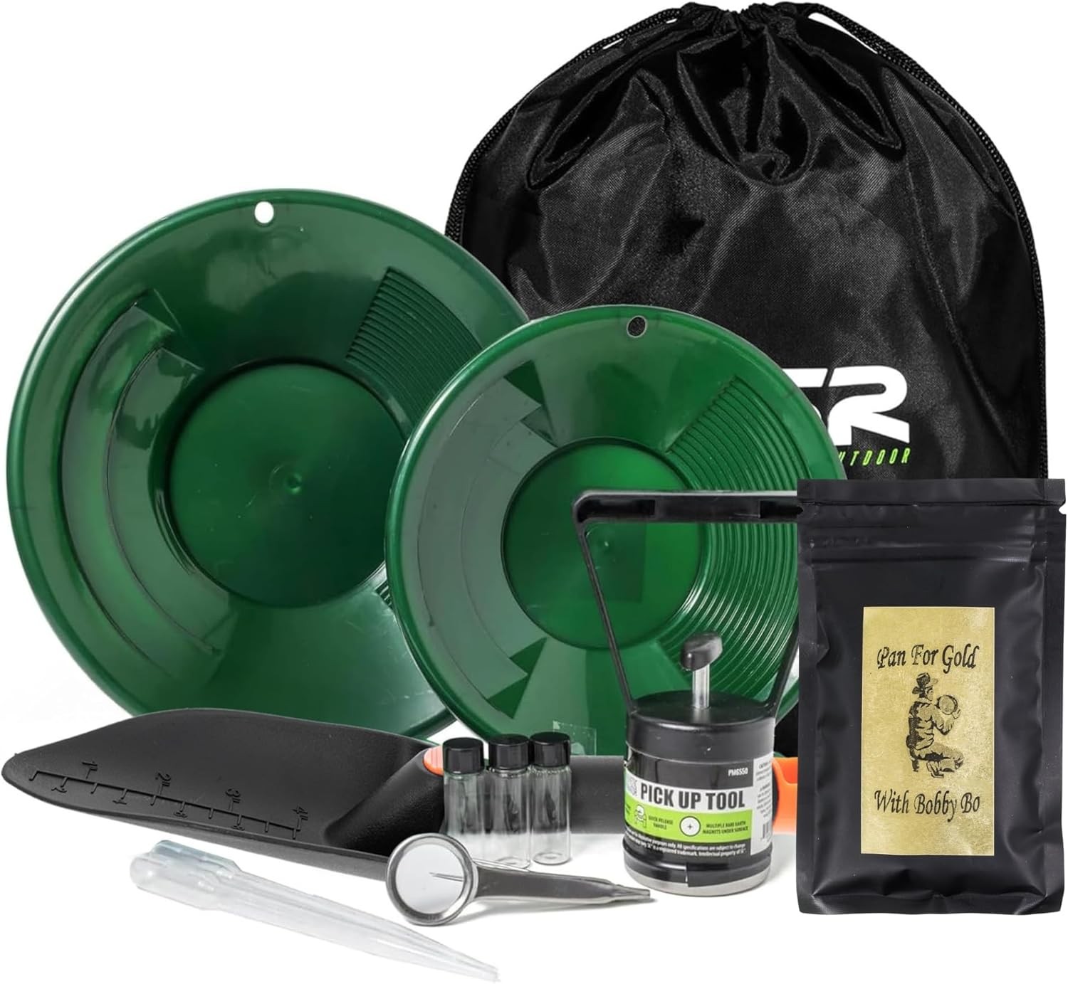 ASR Outdoor Gold Panning Kit Gold Rush Prospecting Tools Accessories 10pc