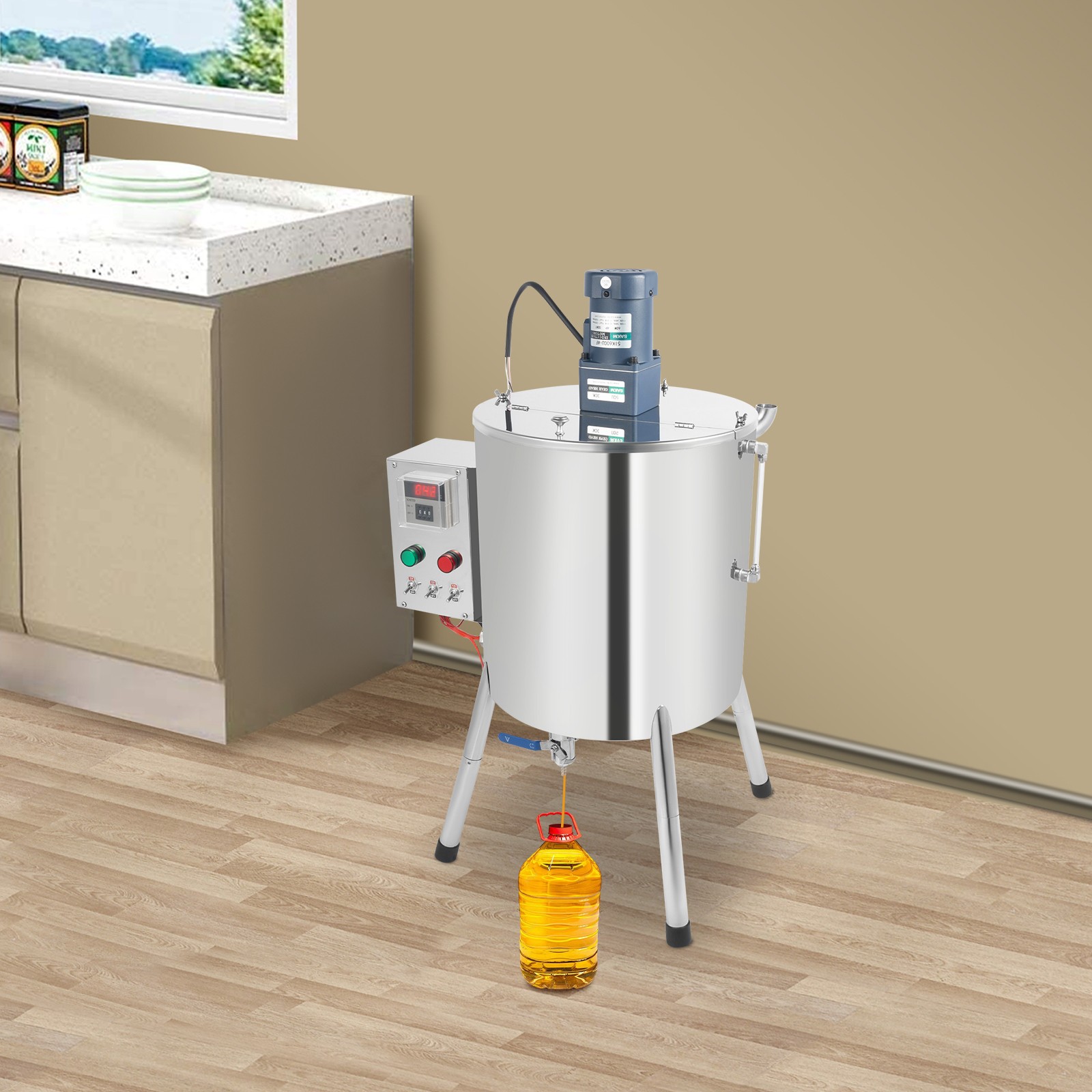 Liquid Filling Machine Bottle Filler Heating Mixing Filling Machine 30L/8gal