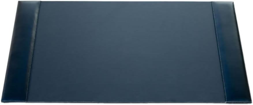Bonded Leather Desk Pad W/ Side Rails Luxury Leather Desk Blotter Writing Padded