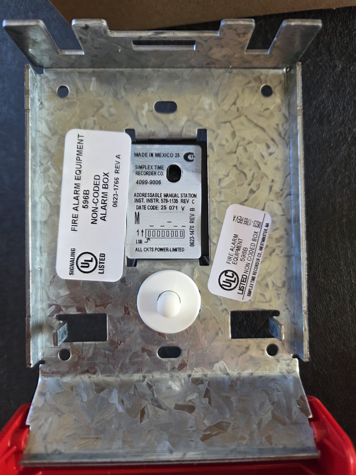 SIMPLEX 4099-9006 DUAL ACTION ADDRESSABLE PULL STATION 06501211 – NEW – 10 AVAIL