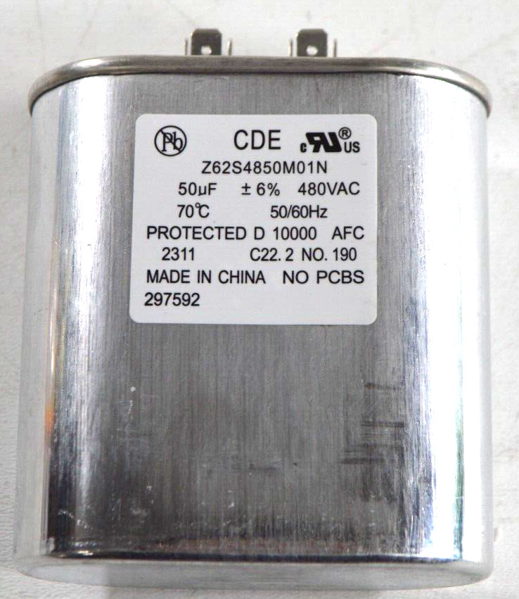 CDE Capacitor 50uF 480Vac 50/60Hz «New»
