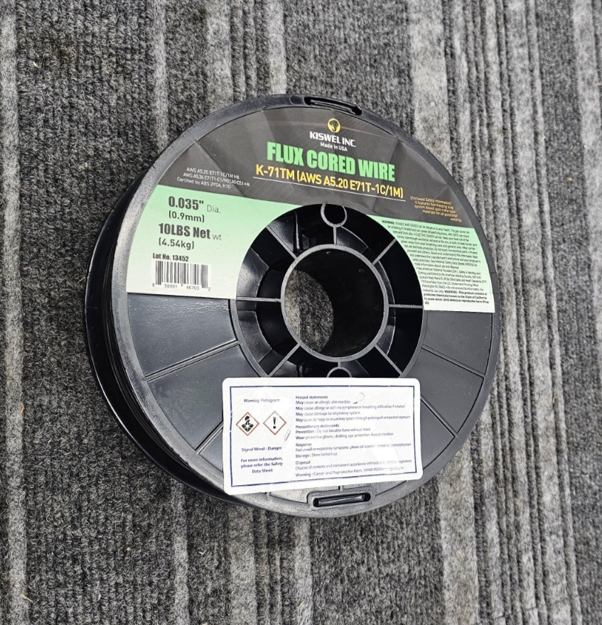 Kiswel K-71TM Flux Cored Welding Wire 0.035in 10lb Spool AWS E71T-1C/1M