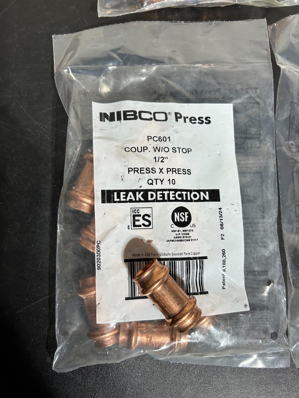 80 – NIBCO VIEGA PROPRESS COPPER FITTINGS 1/2″ PRO PRESS MADE IN USA