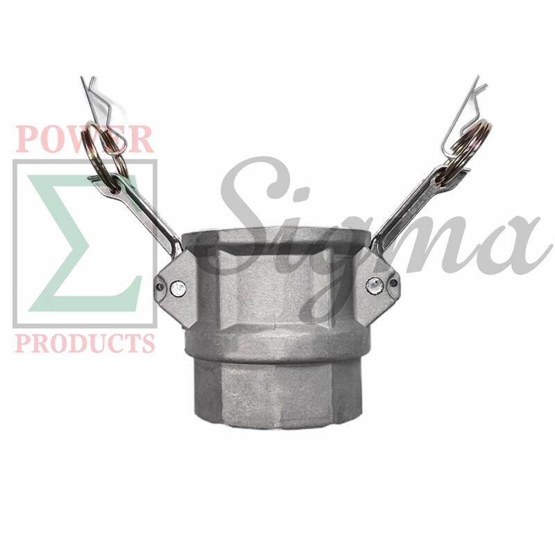 Sigma 2″ IN Aluminum Type D Camlock Groove Hose Fitting Female Coupler x NPT