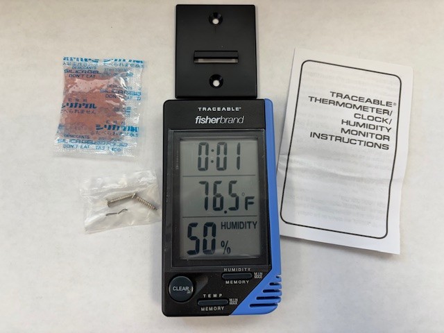 FISHERBRAND TRACEABLE 4040 Thermometer/Clock/Humidity Monitor