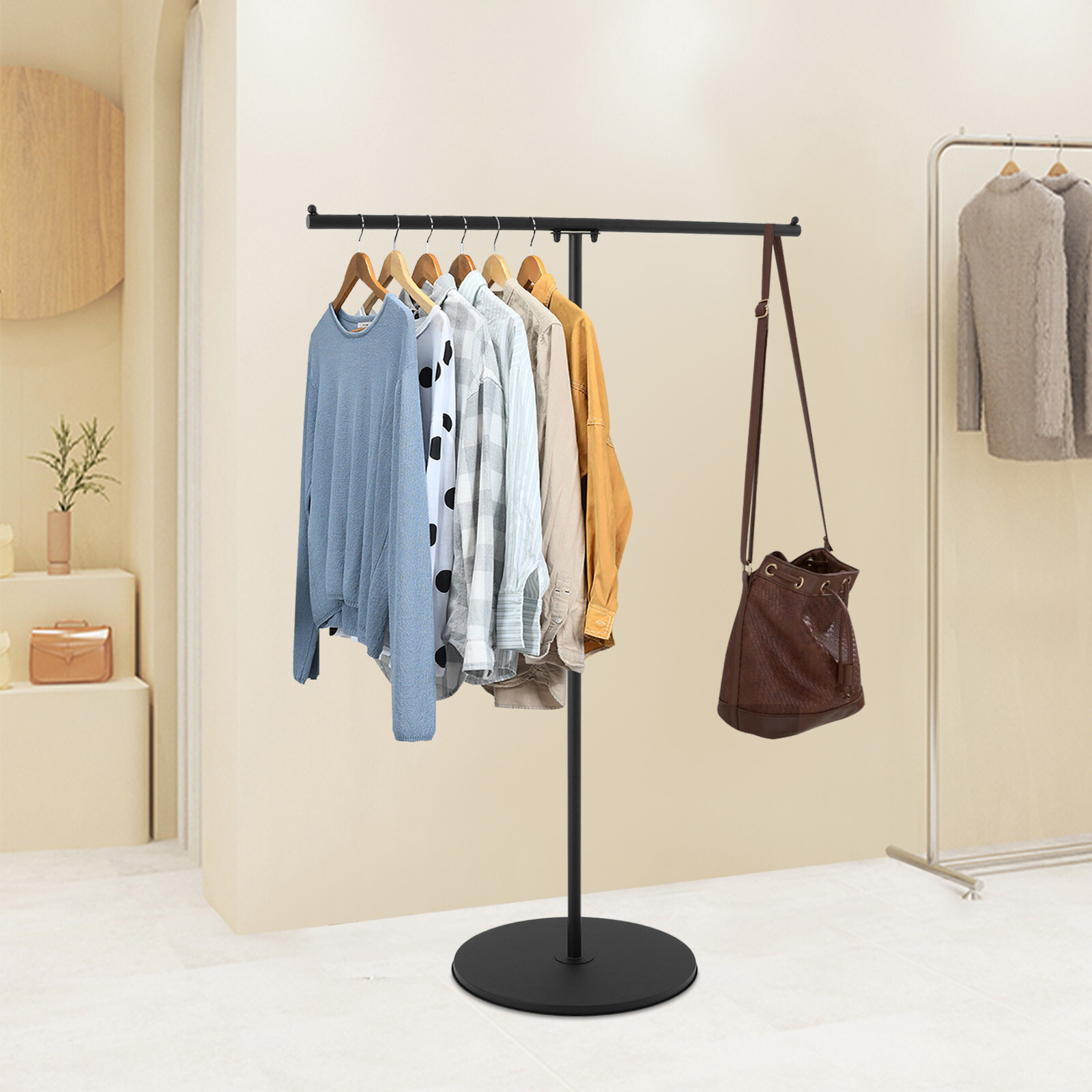 Clothes Rack Clothing Display Rack Floor-standing Garment Display Rack Stand 1m