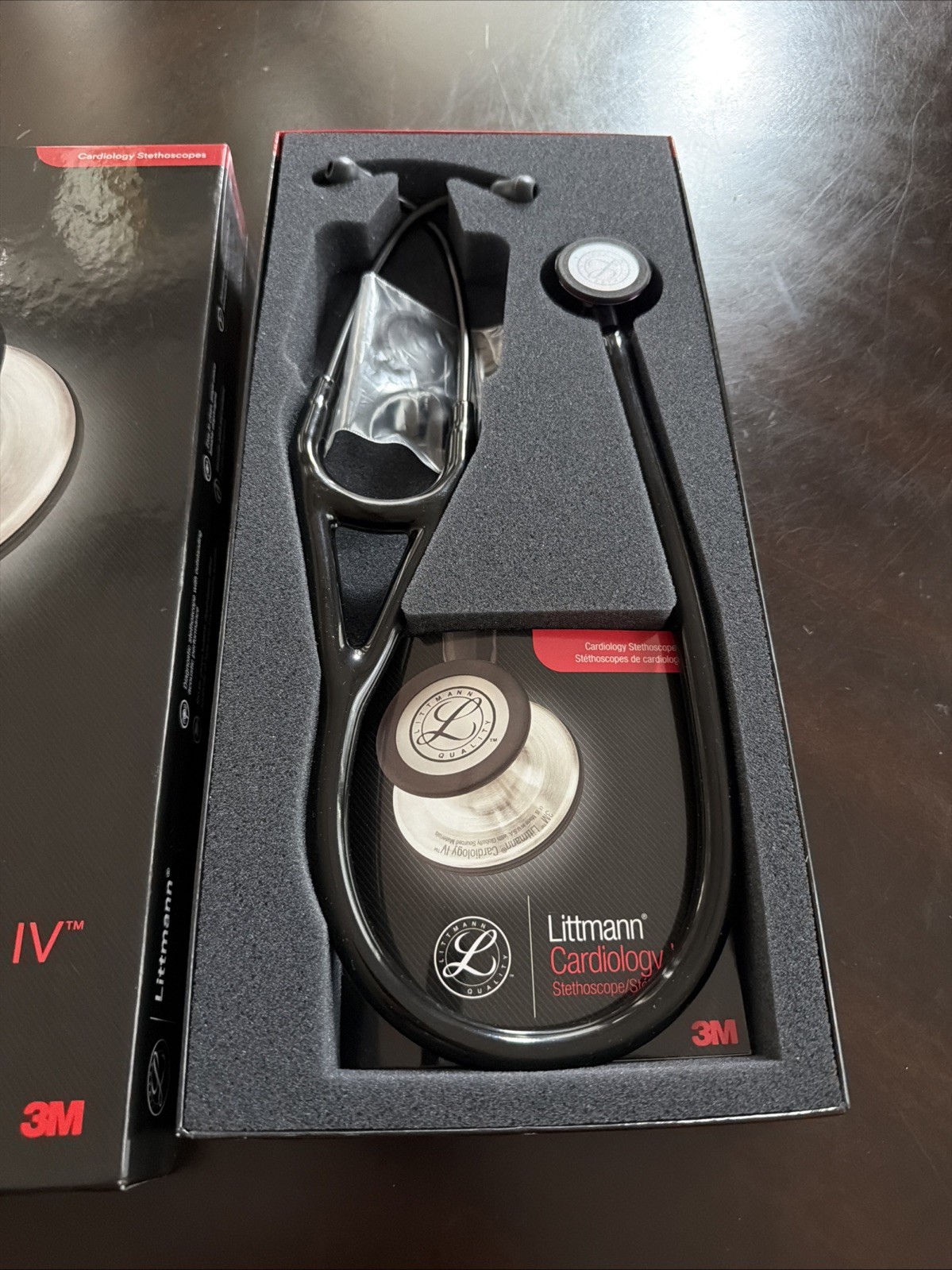 3M™ Littmann® Cardiology IV™ Stethoscope, High Polish RainbowBlack NEW 6240