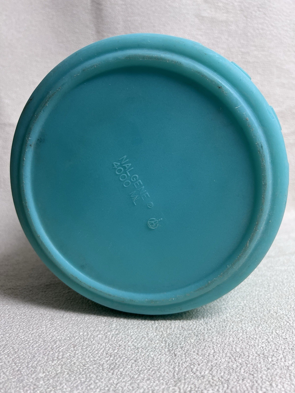 Nalgene 4000 mL Dewar Flask Teal Lab Nitrogen Jar w/ 2 pairs Split Lid & Handle