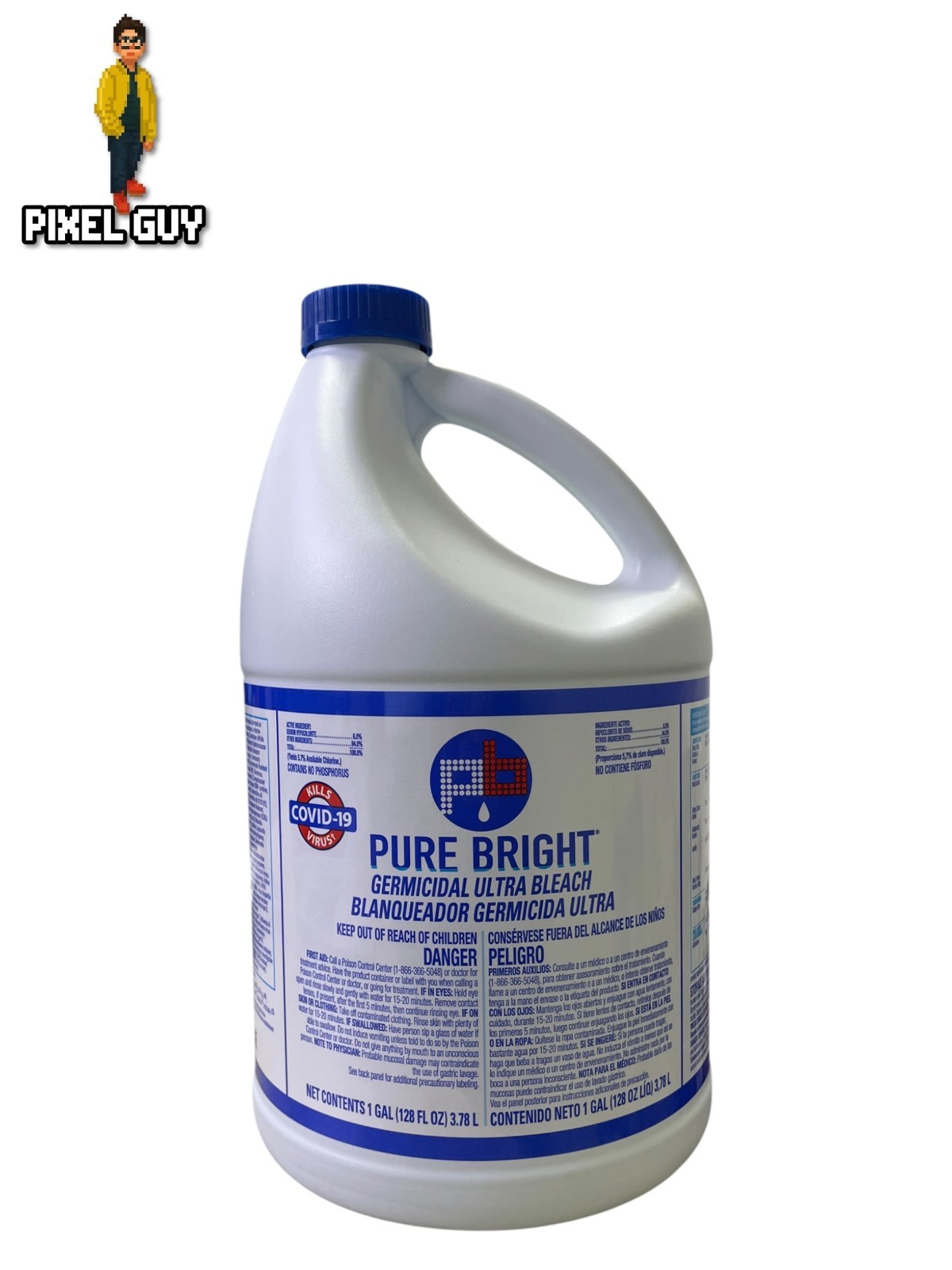 Lot Of 2 Pure Bright Germicidal Ultra Bleach 1 Gallon Each