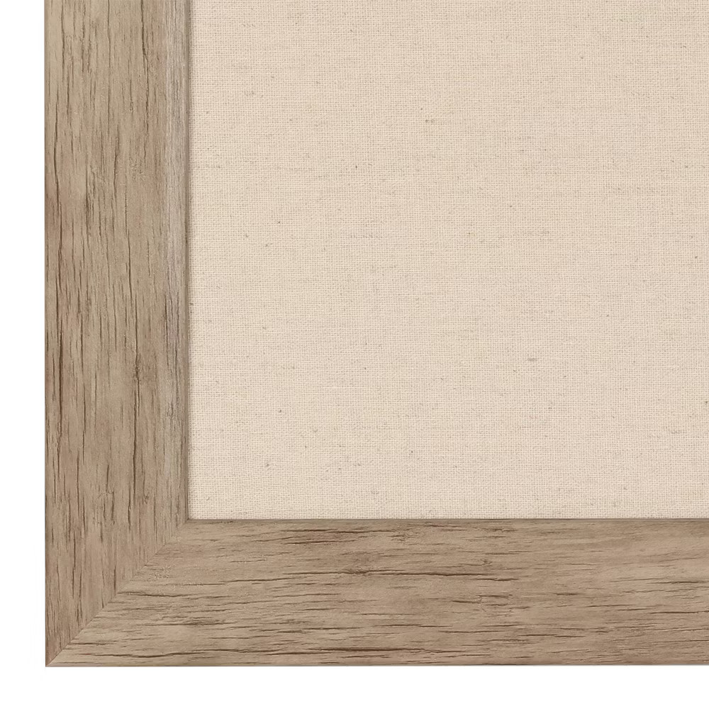 27″ x 33″ Beatrice Dry Erase Board Walnut Brown – DesignOvation: Office