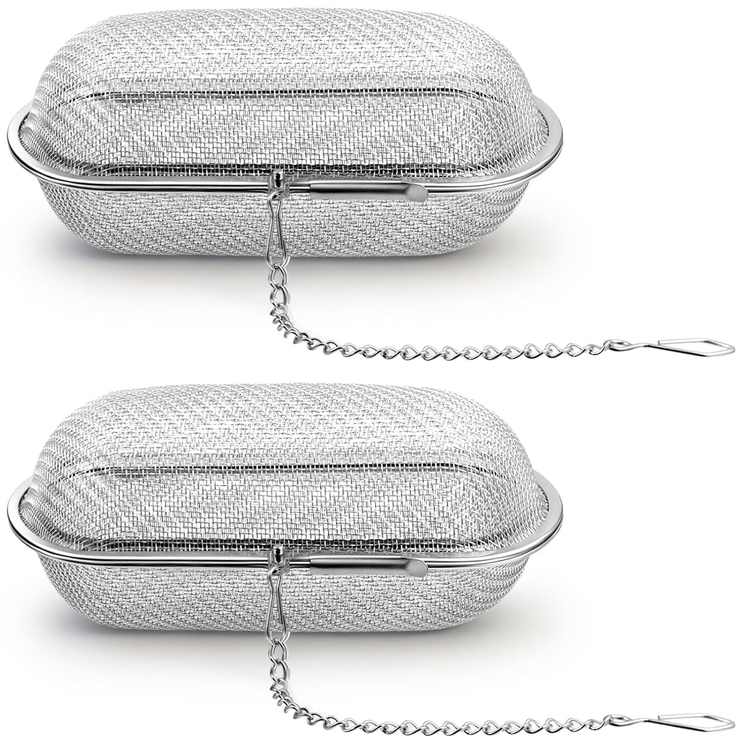 2PCS Stainless Steel Ultrasonic Cleaner Baskets for Jewelry Small Parts Washer