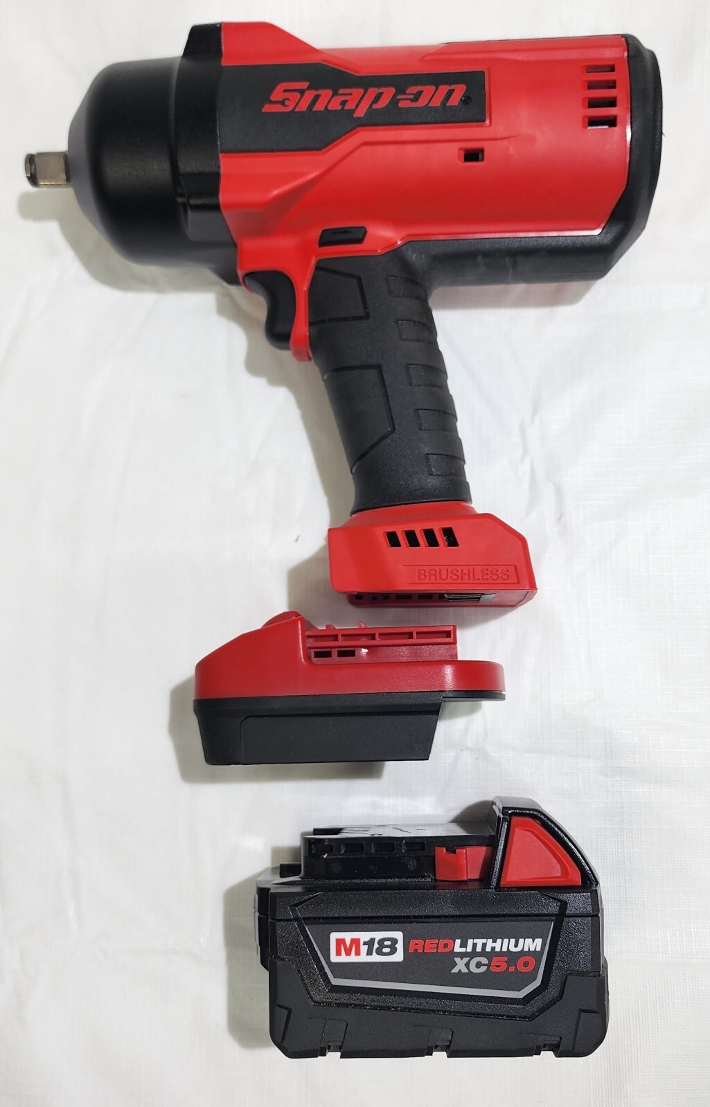 Snapon lithium tool to M18 or 20v Dewalt battery adapter