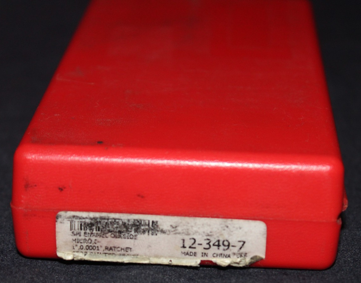SPI Outside Micrometer 12-349-7 0-1″ with Case AO4073121