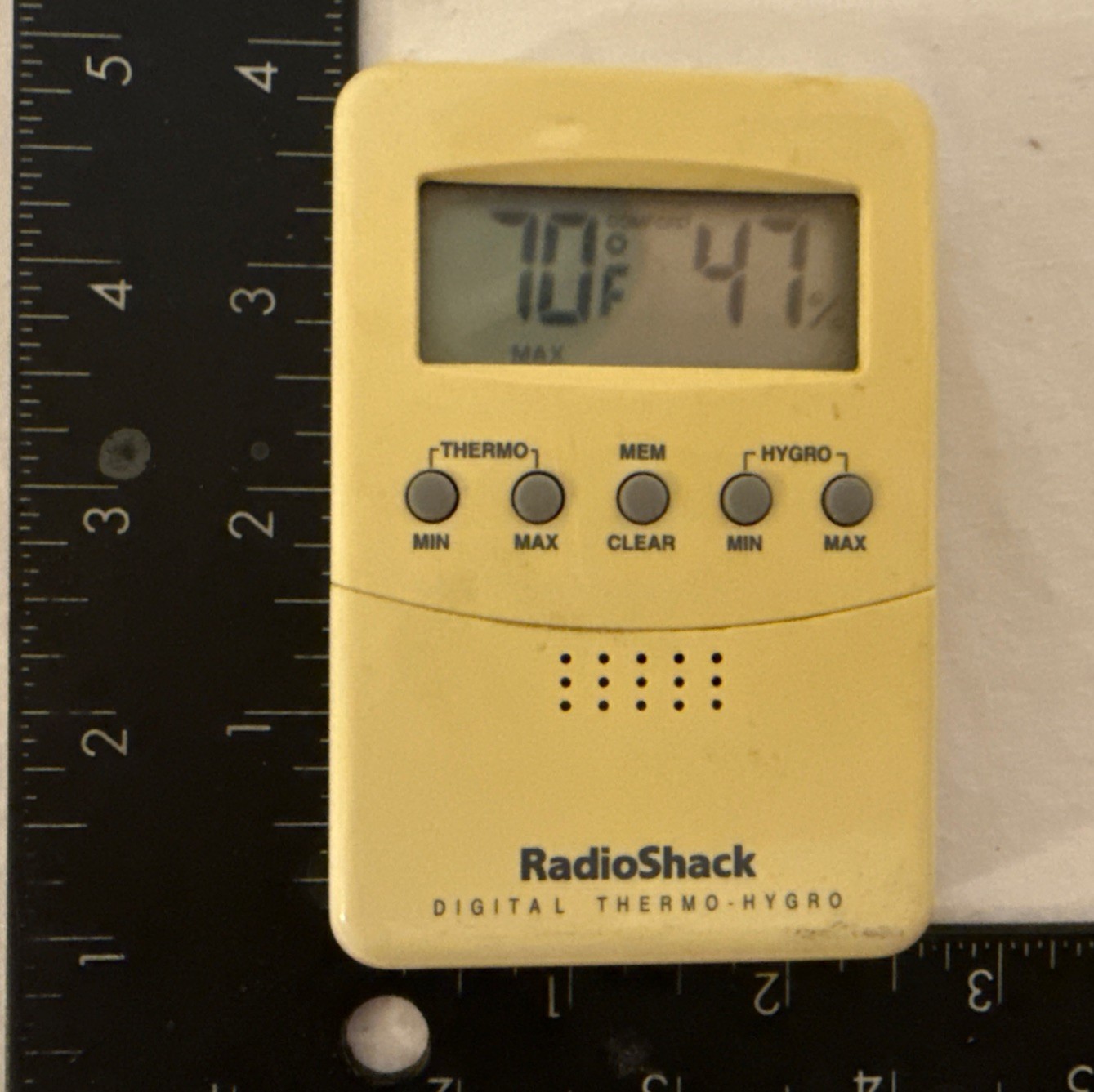Vintage RadioShack Digital Thermo-Hygrometer Humidity Gauge LCD Display 63-1013