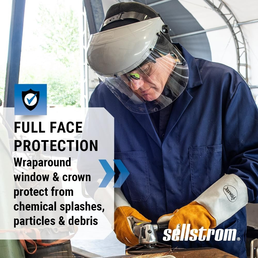 301 Advantage Series Face Shield – Lightweight Protection for Grinding & Cutting