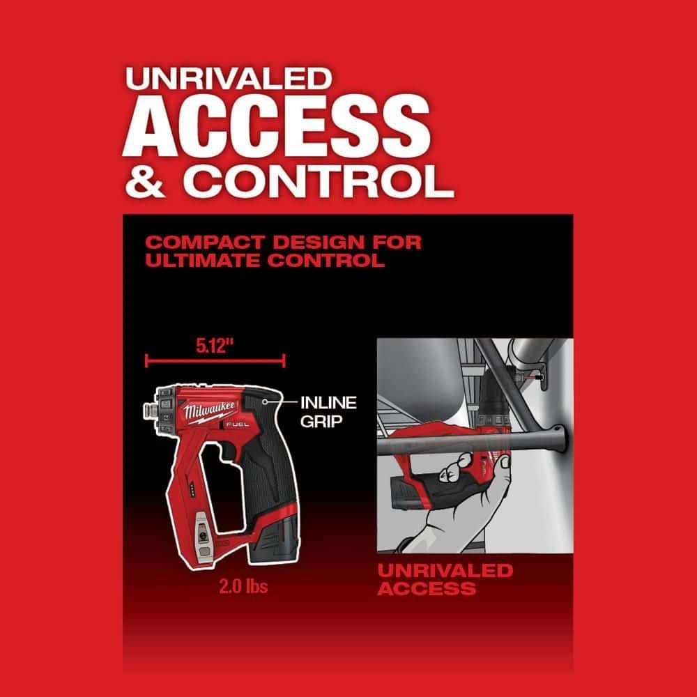 Milwaukee 2505-20 M12 FUEL 4-in-1 Installation Drill/Driver | Tool-Only