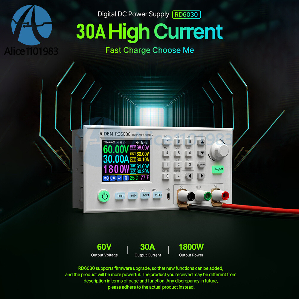 RD6030 RD6030W 60V 30A Digital Display Adjustable DC Regulated Power Supply