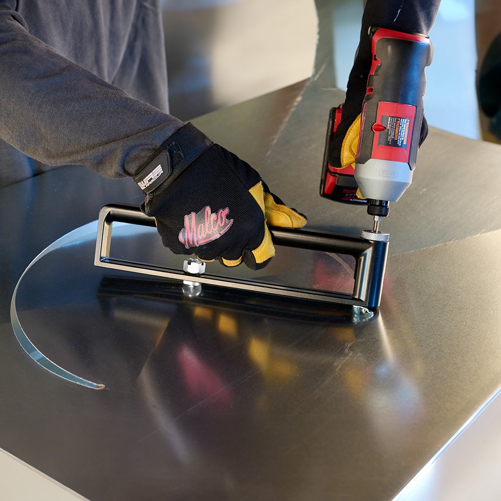 Malco HC2 2 to 20 Inch Adjustable Hole Cutter, Cuts 20 Guage Galvanized Steel,