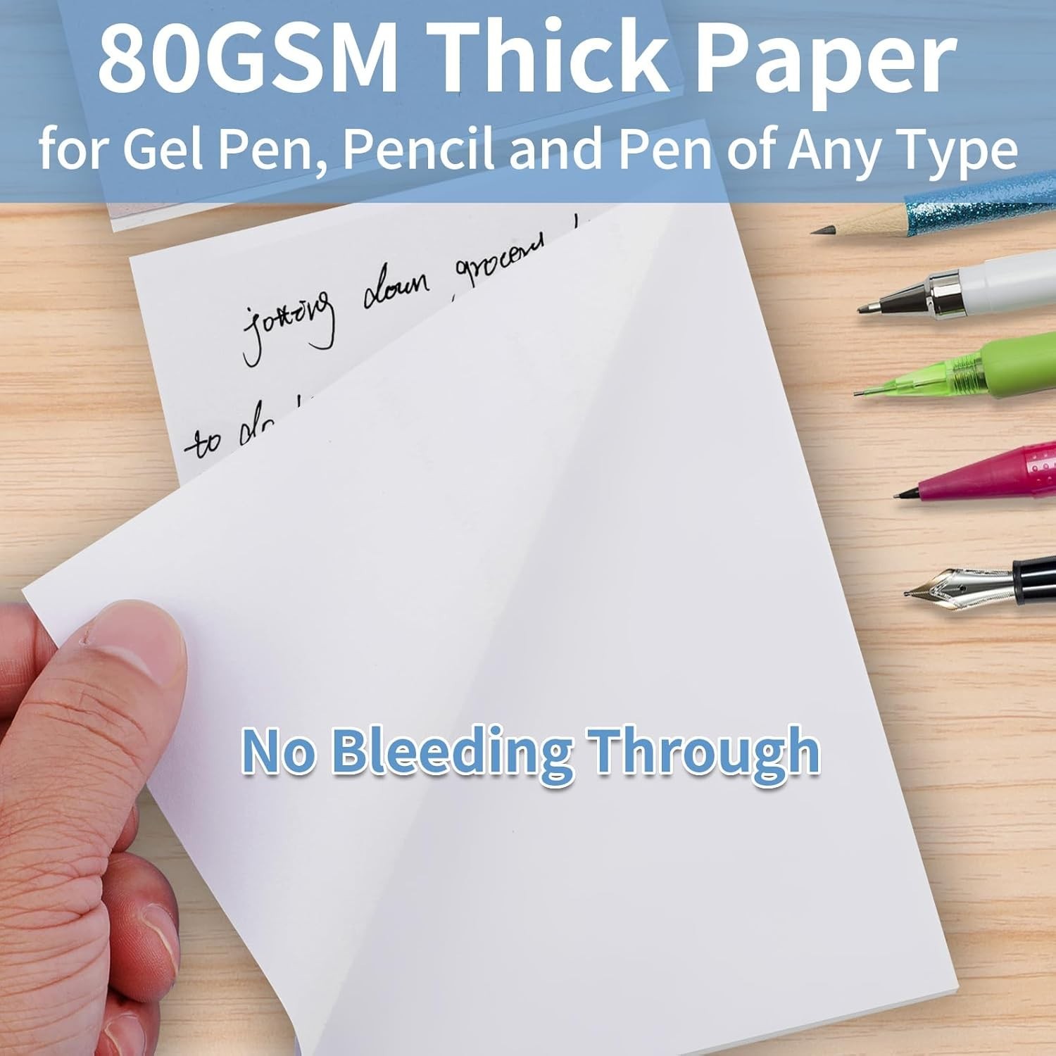 Note Pads 4×6 Inch, 6 Pack Blank Scratch Pads, 50 Sheets Per Memo Pad for Wri…