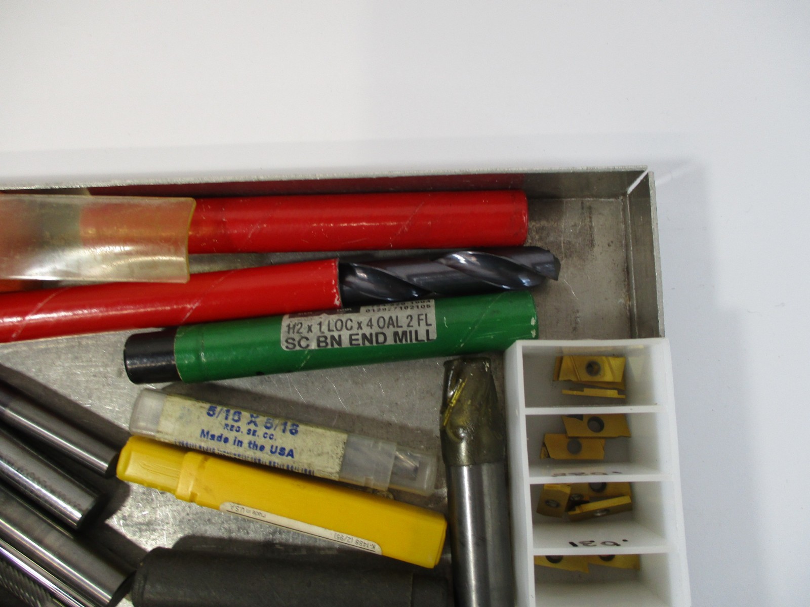 5 POUNDS + of CARBIDE Tungsten Usable & Scrap Inserts, Endmills, Drills MORE 5#