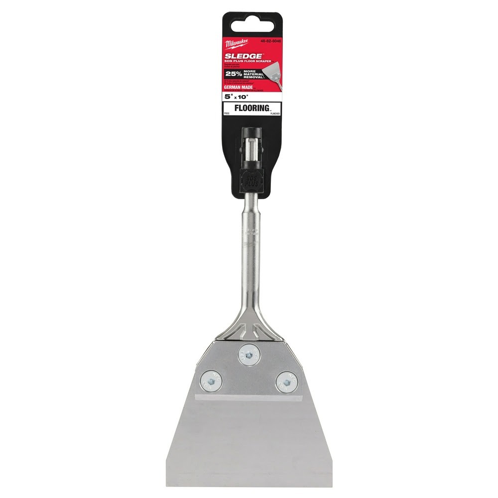 Milwaukee 48-62-6046 4″ x 10″ SDS-Plus High Grade Forged Steel Floor Scraper