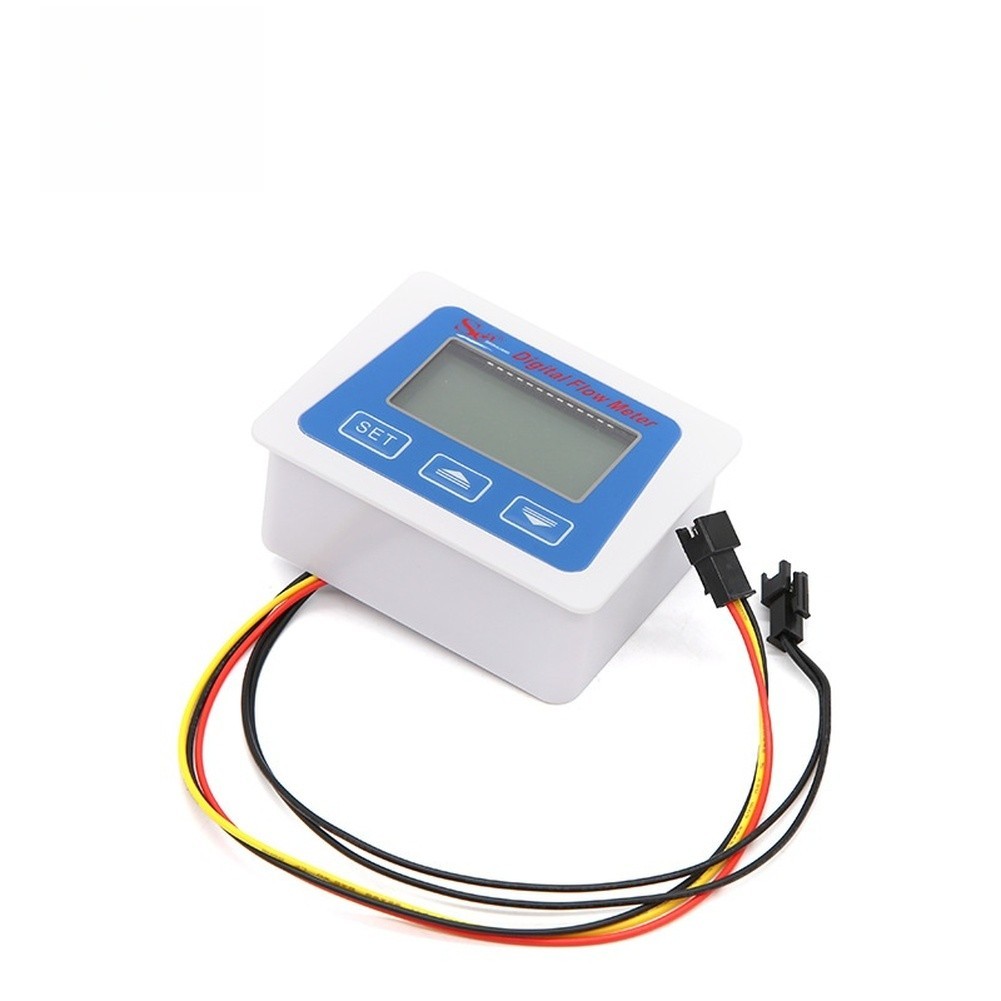 Low Power Digital Water Flow Meter with LCD Display Battery Operated 130L Min