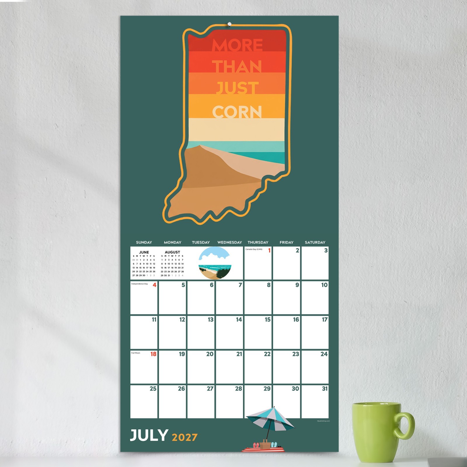 2027 Home: Indiana Wall Calendar